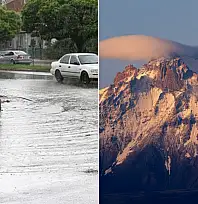 Kayseri'de yağmur, Erciyes'te kar: İki mevsim bir arada