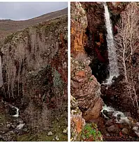 Kayseri'de yeni keşfedilen şelaleyi görmek isteyenler o bölgeye akın ediyor