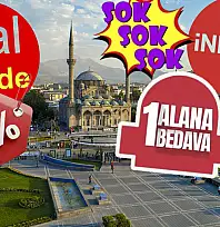 Kayseri'de 'Yüzde 20 indirim, 1 alana 1 bedava, 3 al 2 öde' yazan yandı