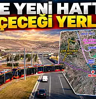 Kayseri'ye Erkilet-Cumhuriyet Meydanı-Millet Bahçesi raylı sistem hattı geliyor