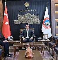 Kayseri'ye veda eden il müdüründen Vali'ye ziyaret