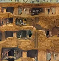 Ürgüpte yeni bulunan yeraltı şehrinin görüntüleri ortaya çıktı
