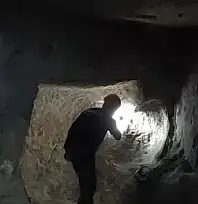 Ürgüpte yeni bulunan yeraltı şehrinin görüntüleri ortaya çıktı
