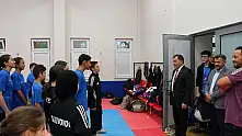 Kabakcı'dan sporculara ziyaret! Müsabakaları tribünden takip etti!