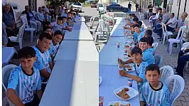 Başakpınarlı sporcu miniklerden vefa örneği...