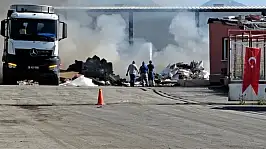 Kayseri'de atık tesisinde yangın