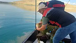 Kayseri'de barajda hareketlilik! Ağlar tek tek toplandı