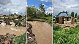 Kayseri'de taşkın! Ekipler harekete geçti