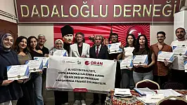 Dadaloğlu Derneği'nde yapay zeka dönemi! Kursiyerler belgelerini aldı