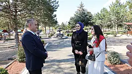 Erciyes Üniversitesi'nde yeni sosyal alan: Kampüsteki parkta çalışmalar sürüyor