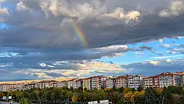 Kayseri'de gökyüzüne baktıran manzara!