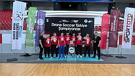 Kayseri'de nefes kesen Drone Soccer şampiyonası