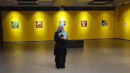 Kursiyerin kişisel resim sergisi açıldı!