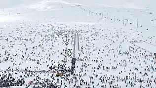 Erciyes'te kar kalınlığı kaç metreyi buldu?