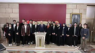 TBMM'de Kayserili misafirler! Şaban Çopuroğlu ile bir araya geldiler