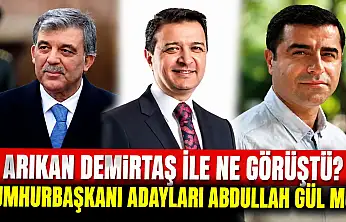 Arıkan Demirtaş ile ne görüştü? Cumhurbaşkanı adayları Abdullah Gül mü?