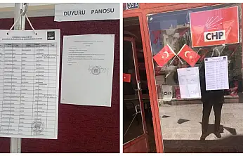 CHP'de o listeler parti binasına asıldı! Geri sayım başladı