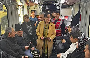 CHP Kayseri il yönetimi tramvayda vatandaşa ne anlattı?