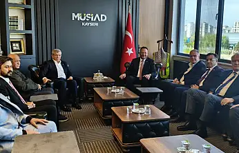 Davutoğlu, Kayseri'de ilk olarak MÜSİAD'ı ziyaret etti! İşte ilk mesajlar