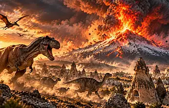 Erciyes patladığında dinozorlar bile yok muydu?