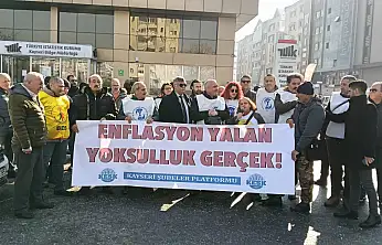 Kamu çalışanlarından TÜİK önünde zam tepkisi!