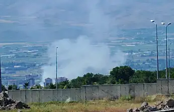 Kayseri'de dumanlar yükseliyor
