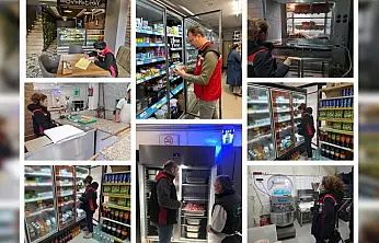 Kayseri'de ekiplerden pazar mesaisi! Fırından markete, kasaptan lokantaya kadar tek tek incelediler