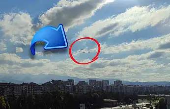 Kayseri'de gökyüzünde dikkat çeken görüntü!