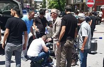 Kayseri'de olayı gören oraya koştu! Polis memuru hastaneye kaldırıldı