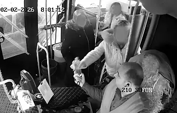 Kayseri'de halk otobüsünde korku dolu anlar! İşte o görüntüler ortaya çıktı