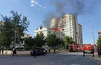 Kayseri'de özel öğrenci yurdunda yangın!