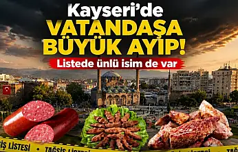 Kayseri'de vatandaşa büyük ayıp! Listede ünlü isim de var