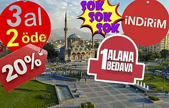 Kayseri'de 'Yüzde 20 indirim, 1 alana 1 bedava, 3 al 2 öde' yazan yandı