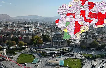 Kayseri için harita yayınlandı! Yasaklanan bölgeler belli oldu