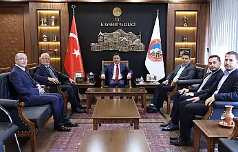 Kayseri Valiliği'nde dikkat çeken görüşme