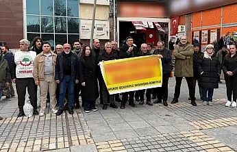 Kayserili ünlü iş adamının marketinin önünde eylem!