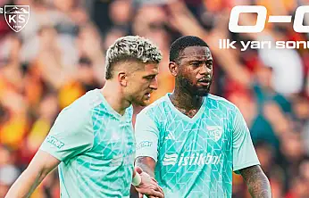 Kayserispor'un kritik maçında ilk yarı tamamlandı