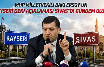 MHP Milletvekili Ersoy'un Kayseri'deki heykel açıklaması Sivas'ta gündem oldu!