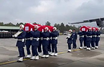 Şehitlerin naaşı Kayseri'ye geldi…