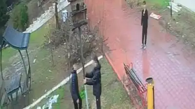 Parkta vicdanları sızlatan görüntü