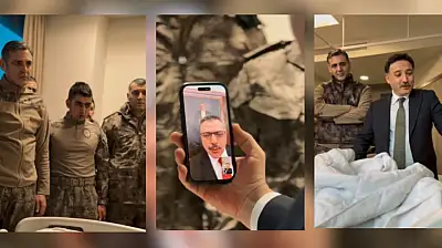 Bakan Çiftçi görüntülü bağlandı: Operasyonda yaralanan komiserle konuştu