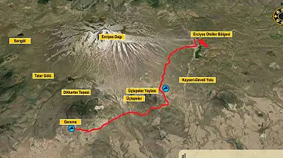Erciyes'te keşfedilmeyi bekleyen iki rota: Biri çok zor, diğeri ise huzur dolu