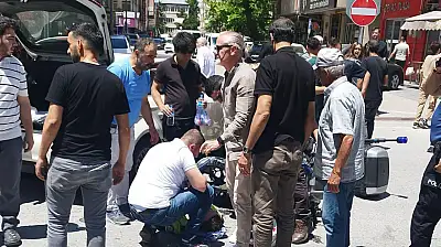 Kayseri'de olayı gören oraya koştu! Polis memuru hastaneye kaldırıldı