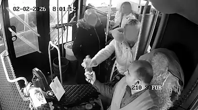 Kayseri'de halk otobüsünde korku dolu anlar! İşte o görüntüler ortaya çıktı