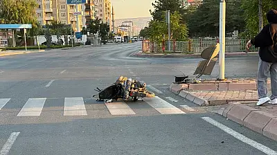 Kayseri'de korkutan kaza! Çarpmanın şiddetiyle savrulan sürücü ağır yaralandı