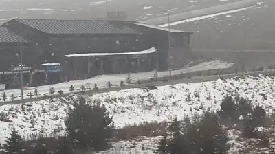 Kayseri'de o bölgeye kar yağıyor