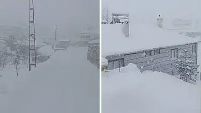 Kayseri'de o ilçenin en çok yağış alan mahallesi! Kar kalınlığı 1 metreye yaklaştı