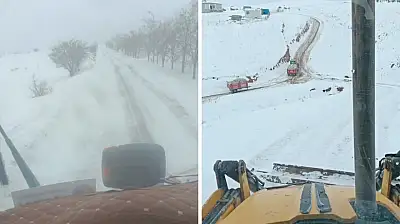 Kayseri'de o ilçeye gidecekler dikkat! Kar yağışı sürüyor