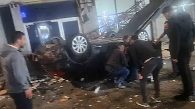 Kayseri'de otomobil kayalıklardan uçtu! 1 yaralı
