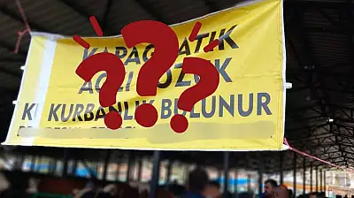 Kayseri'de şaşırtan kurbanlık afişi! Gören bir daha baktı